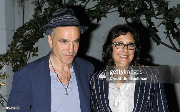 Actor Daniel Day-Lewis and director Rebecca Miller attend the after party for the screening of Sony Pictures Classics' "Maggie's Plan" hosted by...