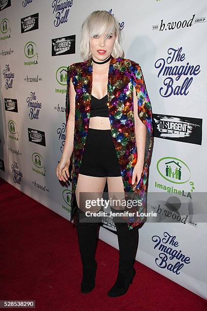 Singer-songwriter Natasha Bedingfield arrives at the 3rd Annual Imagine Ball Benefit Concert on May 05, 2016 in West Hollywood, California.