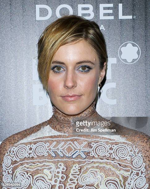 Actress Greta Gerwig attends the screening of Sony Pictures Classics' "Maggie's Plan" hosted by Montblanc and The Cinema Society with Mastro Dobel &...