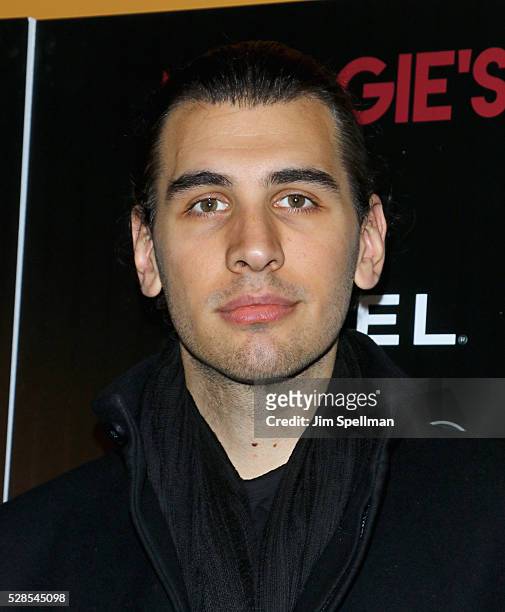 Musician Nick Simmons attends the screening of Sony Pictures Classics' "Maggie's Plan" hosted by Montblanc and The Cinema Society with Mastro Dobel &...
