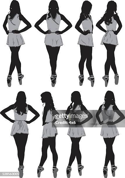illustrations, cliparts, dessins animés et icônes de différentes vues de danseur de ballet - main sur la hanche