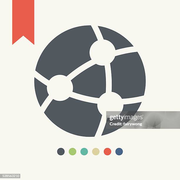 global network icon - future world stock illustrations