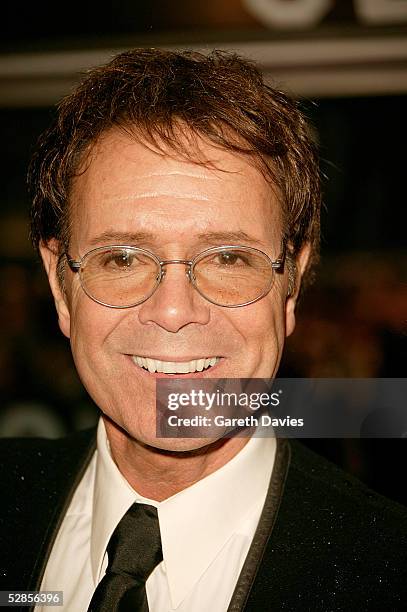 Cliff Richard attends the UK Premiere of "Star Wars Episode III: Revenge Of The Sith" at Odeon Leicester Square on May 16, 2005 in London. The...