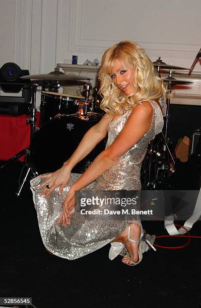 Actress/model Paris Hilton attends her new fragrance Launch Party, launching her new signature scent at Il Bottaccio, Grosvenor Place on May 16, 2005...