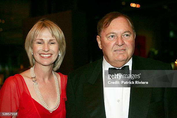 Australian Businessman Alan Bond and his wife Diana attend the fundraising charity event "A Night of Pearl and Plonk? at the Doltone House on May 17,...