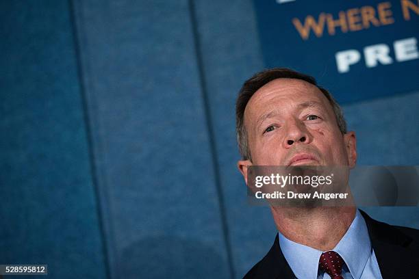 Martin O'Malley , former Maryland governor and former 2016 presidential hopeful, listens to a question during panel discussion at the National Press...