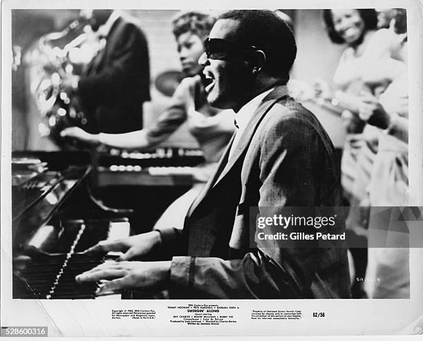 Ray Charles, performing, USA, 1962.