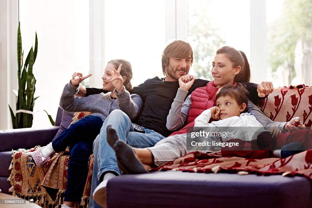 Turco família Ver Televisão