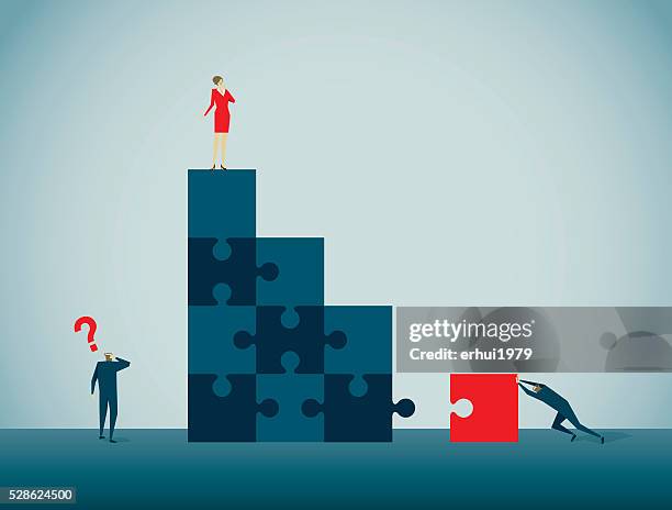 skill - man asking question stock illustrations