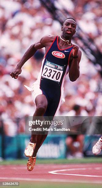 UNITED STATES LEICHTATHLETIK: ATLANTA 1996/200M/MAENNER 31.07.96, MICHAEL JOHNSON/USA