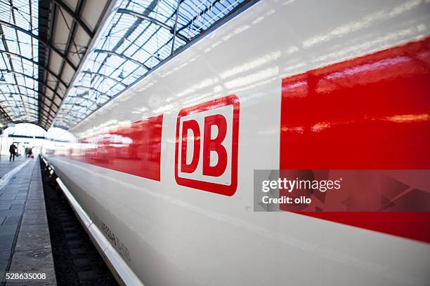 waiting ice train - deutsche bahn stock pictures, royalty-free photos & images