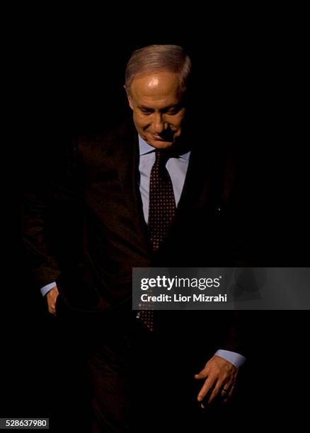 Israeli Prime Minister Benjamin Netanyahu is seen during a ceremony on November 24, 2010 in Jerusalem, Israel.