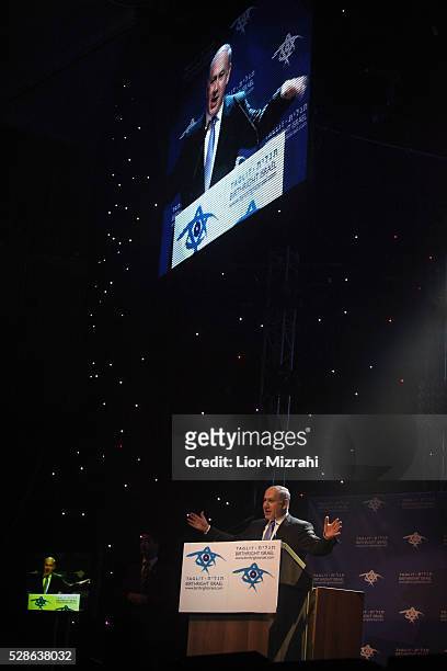 Israeli Prime Minister Benjamin Netanyahu speaks during the Taglit-Birthright annual event on January 06, 2011 in Jerusalem, Israel.