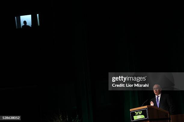 Israeli Prime Minister Benjamin Netanyahu speaks during a conference on January 12, 2011 in Jerusalem, Israel.