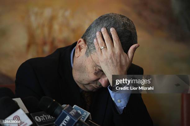 Israeli Defence Minister Ehud Barak is seen in the Knesset, Israeli Parliament on January 17, 2011 in Jerusalem, Israel.