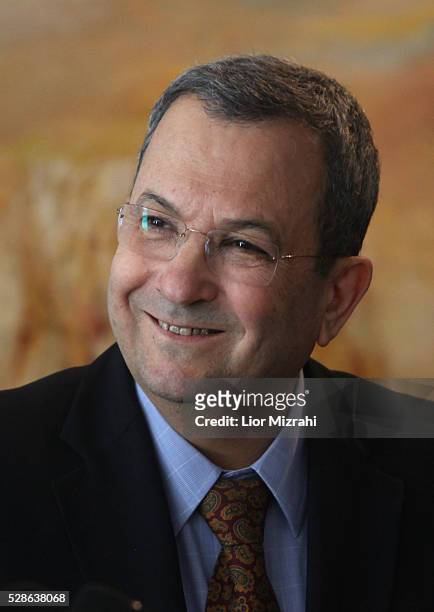 Israeli Defence Minister Ehud Barak smiles in the Knesset, Israeli Parliament on January 17, 2011 in Jerusalem, Israel.
