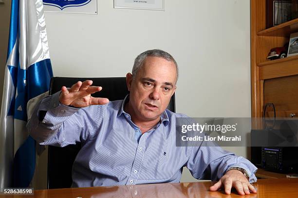 Yuval Steinitz, Israel's minister of finance, speaks during an interview in his office on November 14, 2012 in Jerusalem, Israel.