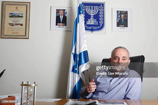 Yuval Steinitz, Israel's minister of finance, speaks during an interview in his office on November 14, 2012 in Jerusalem, Israel.