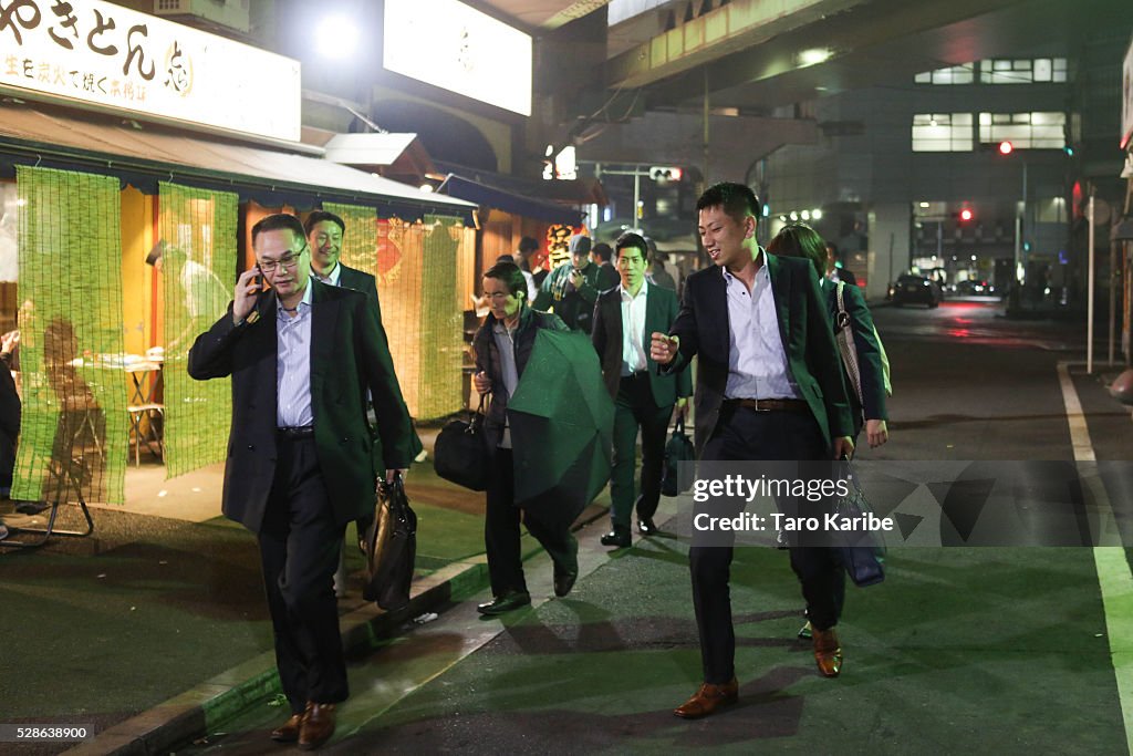 Salary Men In Tokyo