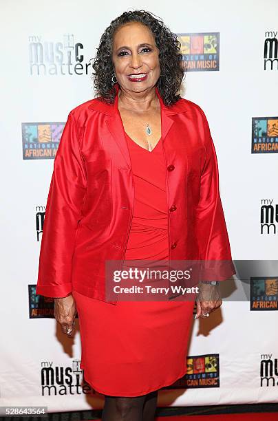 Honoree Cathy Hughes, TV One/Radio One Chairman attends NMAAM's Celebration Of Legends Red Carpet And Luncheon on May 6, 2016 in Nashville, Tennessee.