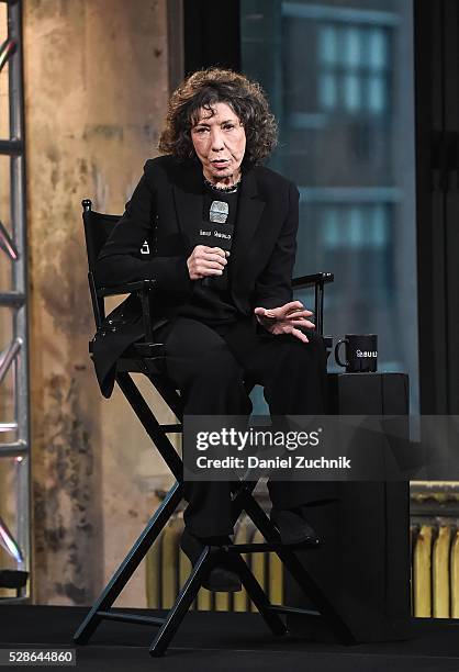 Actress Lily Tomlin attends AOL Build to discuss her show 'Grace And Frankie' on May 06, 2016 in New York, New York.