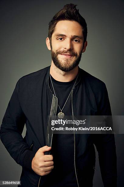 Thomas Rhett poses for a portrait at the 2016 American Country Countdown Awards People.com on May 1, 2016 in Inglewood, California.