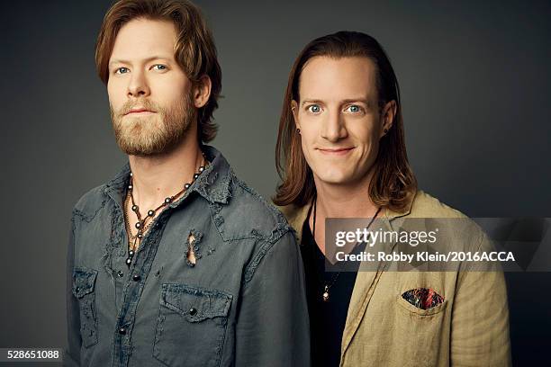 Florida Georgia Line pose for a portrait at the 2016 American Country Countdown Awards People.com on May 1, 2016 in Inglewood, California.