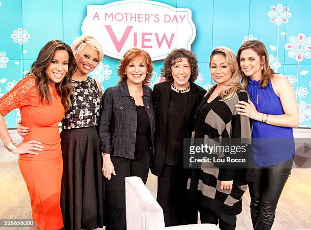 Pamela Anderson and Lily Tomlin are the guests and Sara Haines visits with her new baby, Alec today on "THE VIEW," 5/6/16 airing on the Walt Disney...