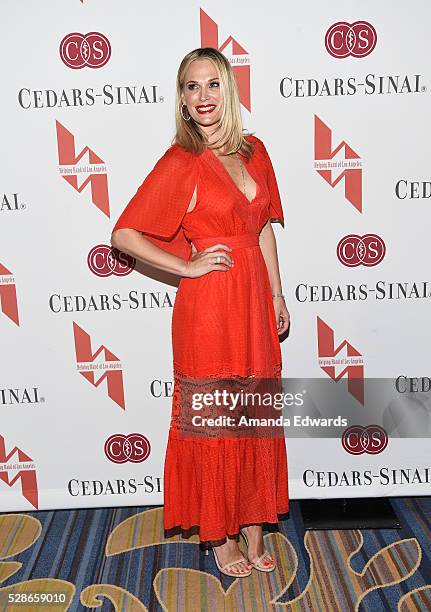 Actress Molly Sims arrives at The Helping Hand of Los Angeles' 87th Anniversary Mother's Day Luncheon and Fashion Show at the Beverly Wilshire Four...