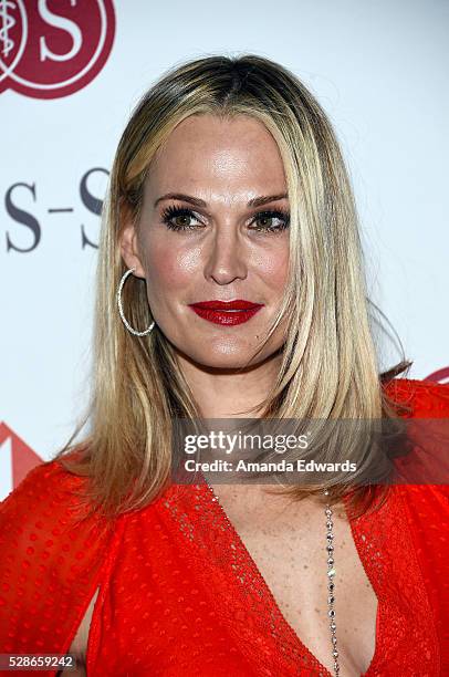 Actress Molly Sims arrives at The Helping Hand of Los Angeles' 87th Anniversary Mother's Day Luncheon and Fashion Show at the Beverly Wilshire Four...