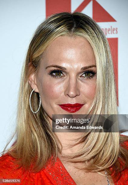 Actress Molly Sims arrives at The Helping Hand of Los Angeles' 87th Anniversary Mother's Day Luncheon and Fashion Show at the Beverly Wilshire Four...