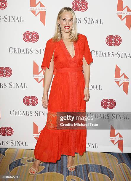 Molly Sims arrives at The Helping Hand of Los Angeles' 87th Anniversary Mother's Day luncheon held at the Beverly Wilshire Four Seasons Hotel on May...