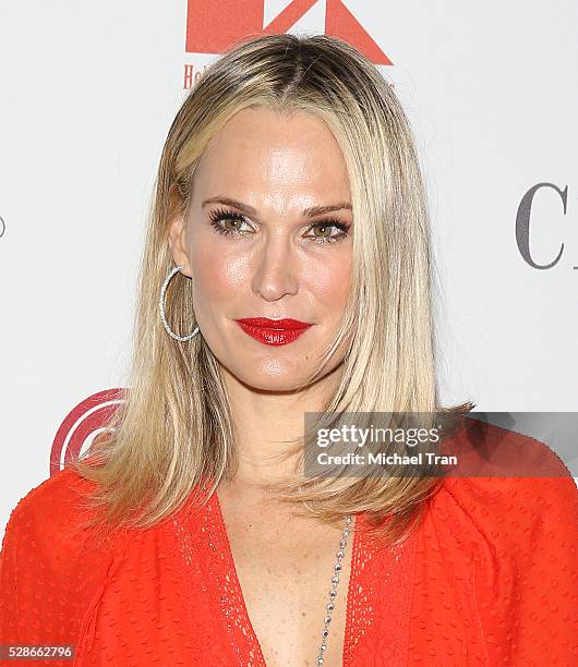 Molly Sims arrives at The Helping Hand of Los Angeles' 87th Anniversary Mother's Day luncheon held at the Beverly Wilshire Four Seasons Hotel on May...