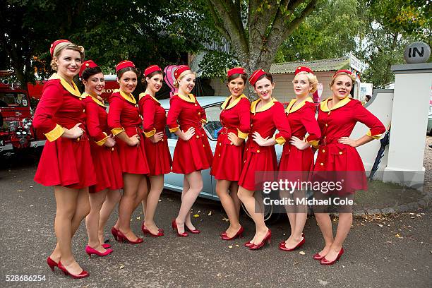 The Glam Cab Girls at The Goodwood Revival Meeting 13th Sept 2013