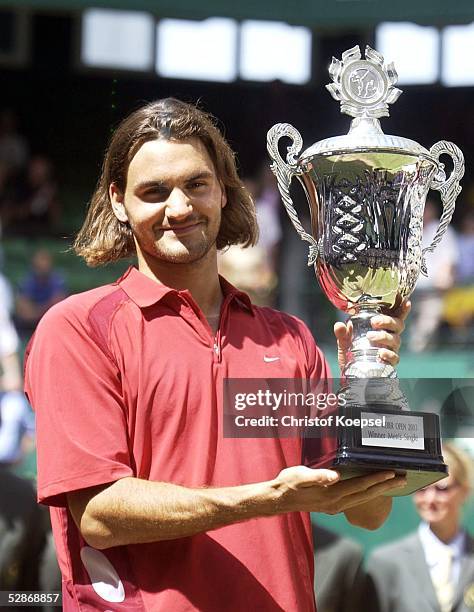 Gerry Weber Open 2003, Halle; Finale; Jubel Sieger Roger FEDERER/SUI