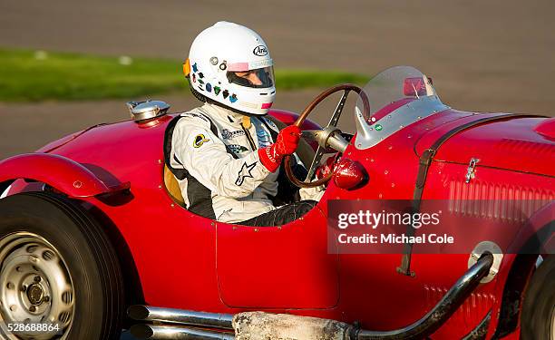 Frazer Nash Le Mans Replica driven by Quirina Louwman at The Goodwood Revival Meeting 12th Sept 2014