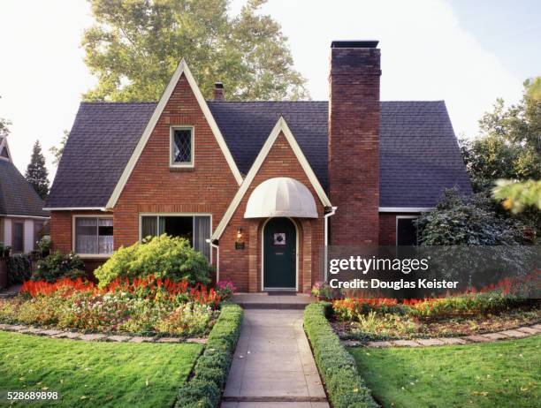 brick house - brick house stock pictures, royalty-free photos & images