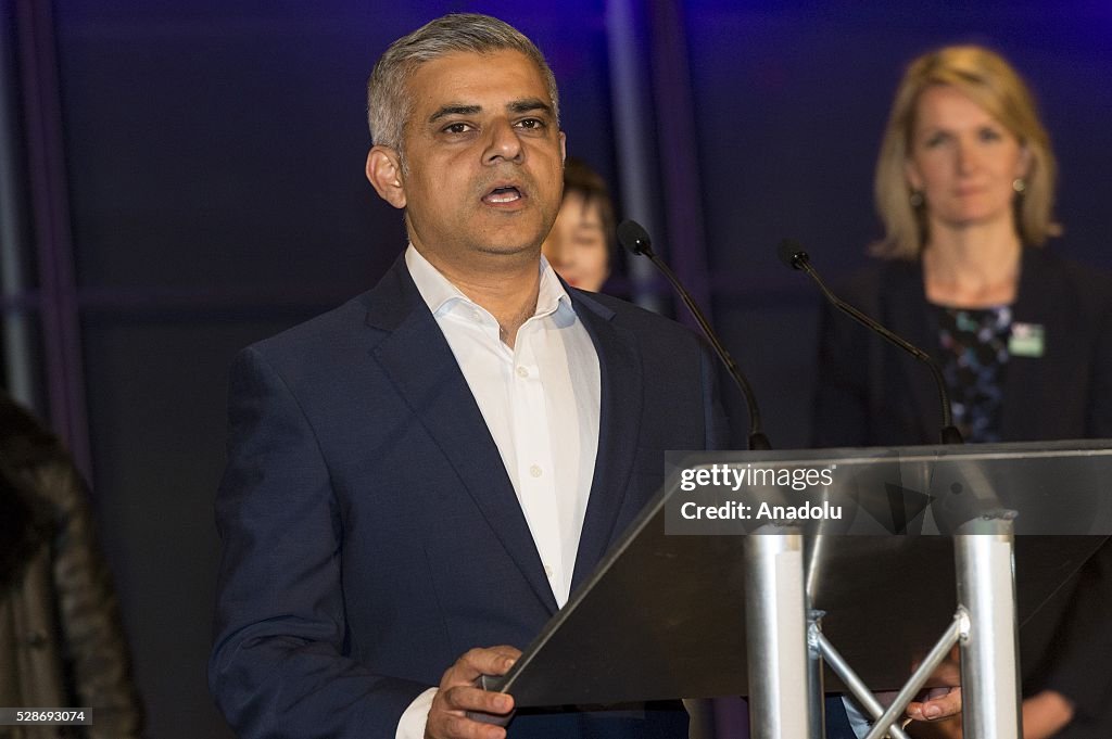 Sadiq Khan becomes first elected Muslim mayor of London