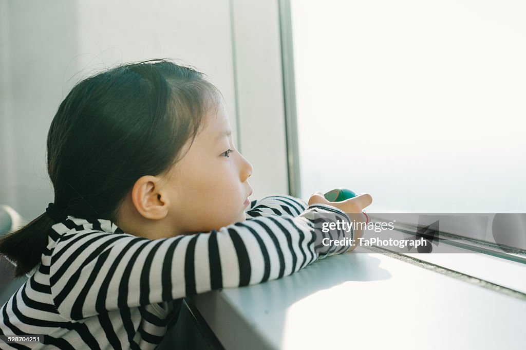 Girl thinking about the future