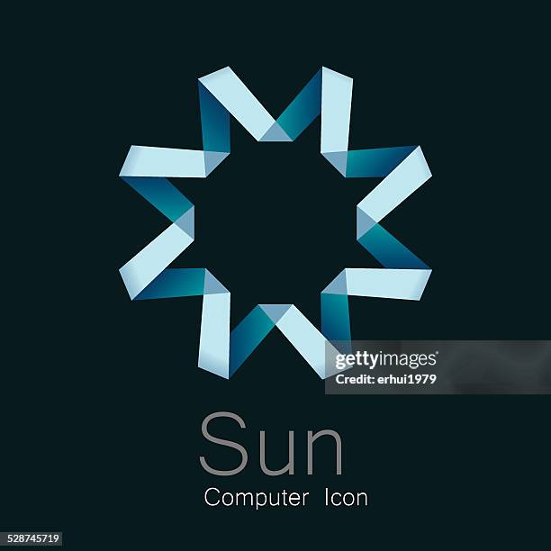 abstract sun symbol - corporate identity stock illustrations