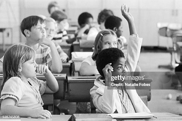 black student in desegregated school - desegregation stock-fotos und bilder