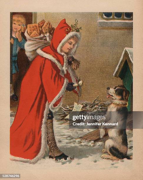 Dog's Christmas Postcard