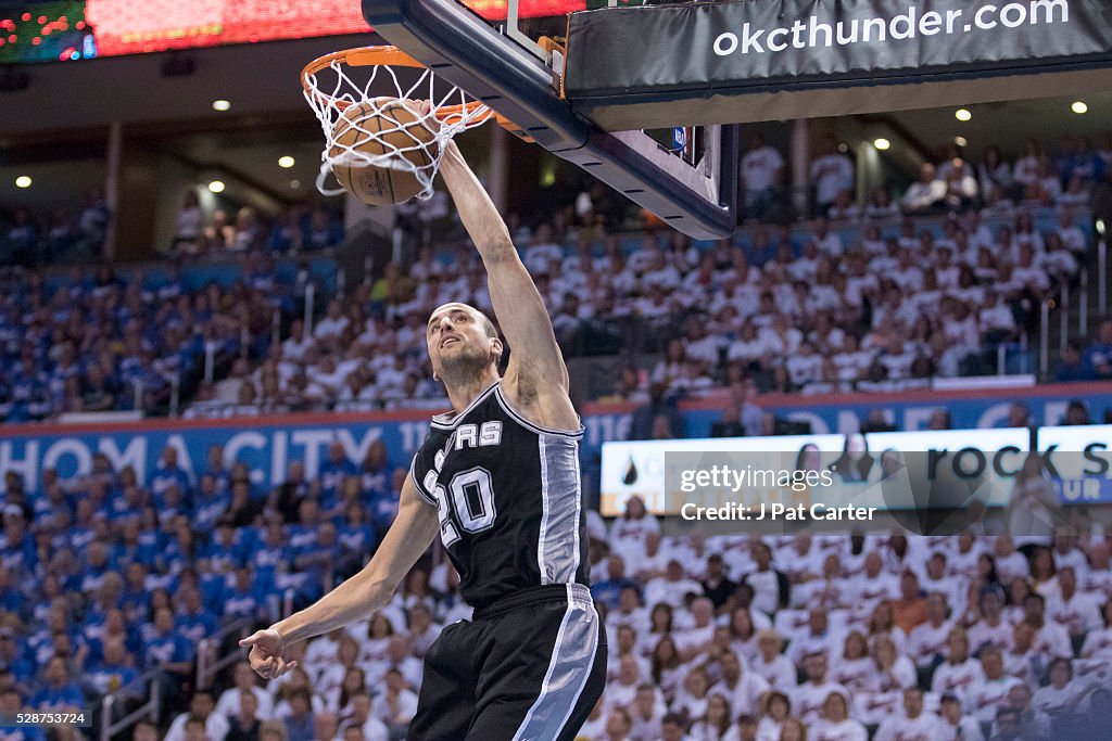 San Antonio Spurs v Oklahoma City Thunder - Game Three