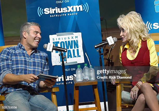 Dolly Parton Answers Questions During SiriusXM's Town Hall Series Hosted By Andy Cohen At Dollywood in the Dollywood Dreamsong Theatre on May 6, 2016...