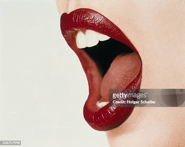 open mouth - human lips ストックフォトと画像