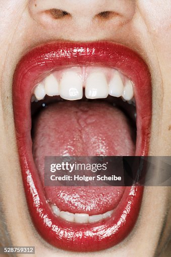 Mouth of a young woman (screaming) Mouth of a young woman (screaming)