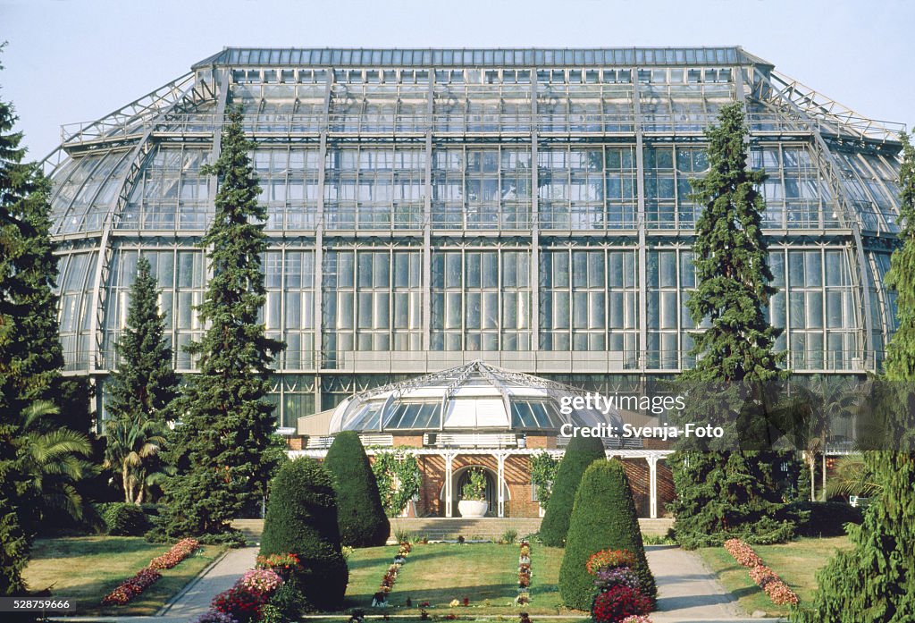 Greenhouse of the botanical garden in Berlin