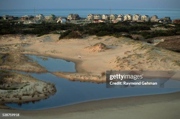 beach houses - nags head imagens e fotografias de stock