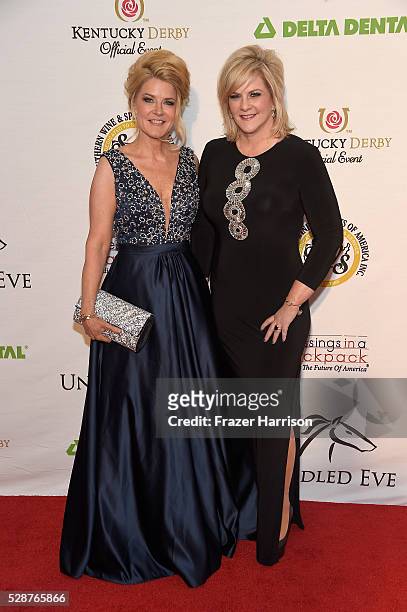 Cofounders and Hosts of Unbridled Gala Tonya York-Dees and Tammy York-Day attend Unbridled Eve Gala during the 142nd Kentucky Derby on May 6, 2016 in...