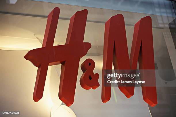 Store sign at an H&M clothing store in Manhattan.